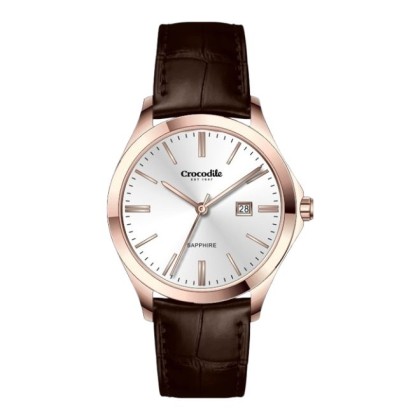 Crocodile CRDW5895.318 Silver Dial Leather Strap Women Watch